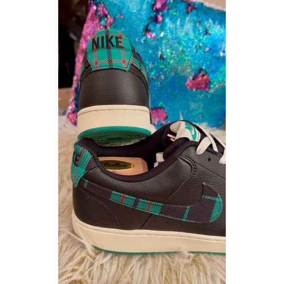 Nike Mens Court Vision Low FD0321-010 Black Green Sneakers Shoes Size 10.5 - Picture 9 of 12